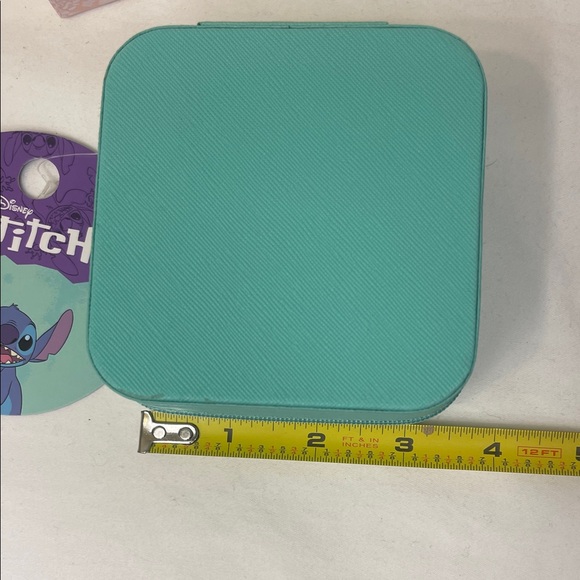 Disney Aloha Stitch and Angel Jewelry Case & Heart Necklace and Earrings NWT - Picture 5 of 6